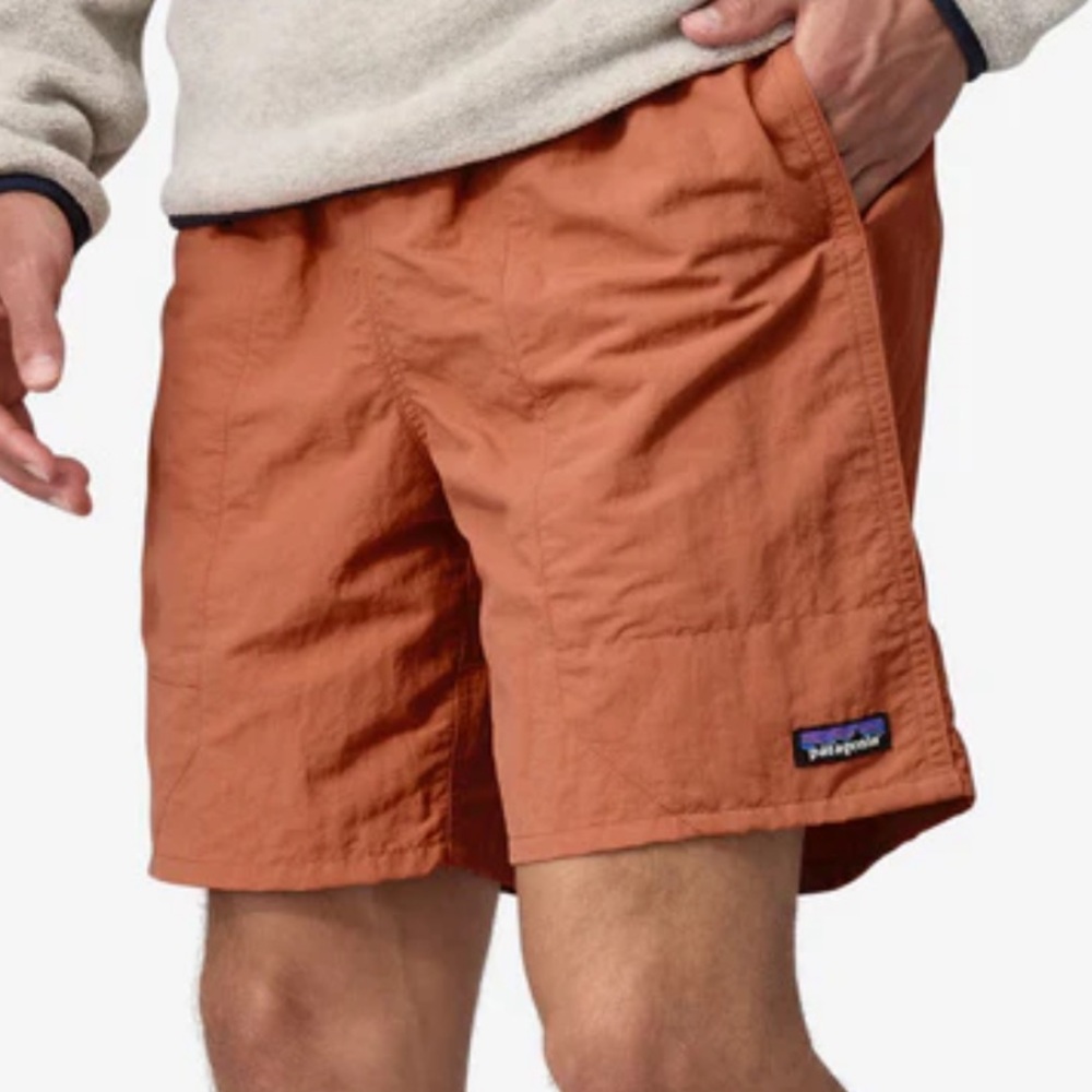 Patagonia Men’s Baggies Long Burnt Orange - Picture 1 of 6